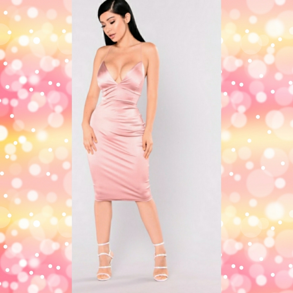 💝Pink Monroe Midi Dress💝